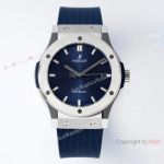 Swiss Luxury Replica Watches Hublot Classic Fusion 42mm Watch Titanium case Navy Dial